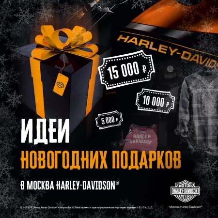Оригинальные решения для новогодних подарков в Москва Harley-Davidson!